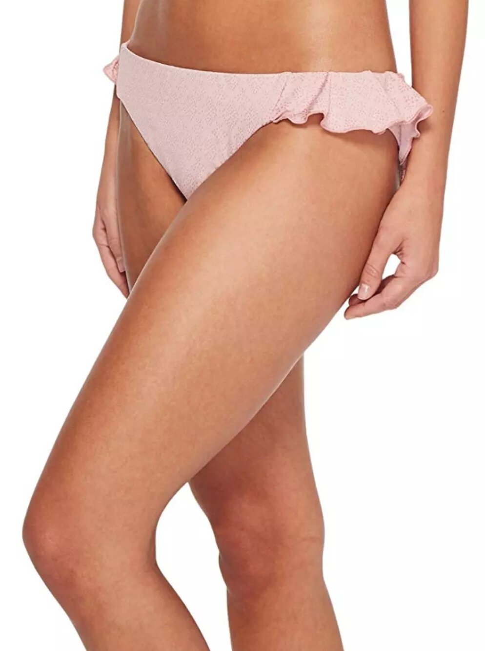 Lucky Brand Women's All The Frills Flounce Hipster Bottom Mauve Medium
